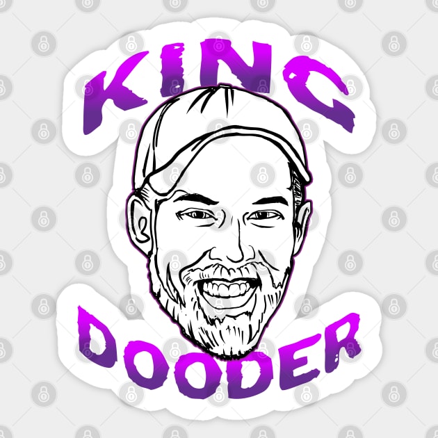 King Dooder Brandon Farris Sticker by Shawnsonart